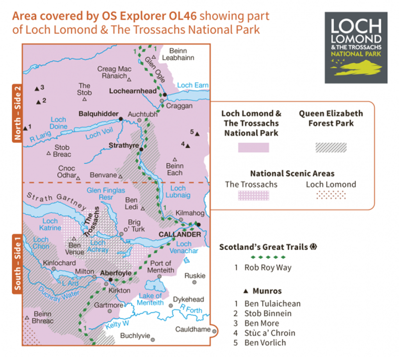 OS Explorer Map OL46 - The Trossachs-2